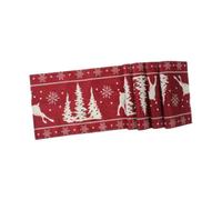 perfk de Noël, nappe rectangulaire rustique et portable pour fête d'année, idéale pour un dîner champêtre ou