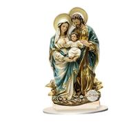 perfk Décoration de la 2D, ornement de Noël avec socle, objets de collection, œuvre d'art en acrylique, décoration religieuse pour la, 11.5 Cm X 20 Cm