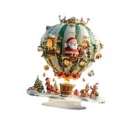 perfk Décoration de Noël 2D, œuvre d'art 2D, Grand Père Noël, Arbre, Décoration de Table en Acrylique, Figurine décorative pour Bureau