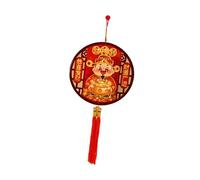 perfk Décoration murale suspendue pour le Nouvel An chinois : pendentif de l'année du Cheval, dieu de, idéal pour les fêtes et entrées, Style B