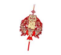 perfk Décoration Suspendue pour Le Nouvel an Chinois 2026, Année du Cheval, Décoration de Porte créative pour la fête du Printemps et la Maison, Style I