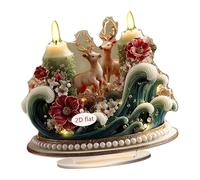 perfk Décorations de Noël 2D en acrylique, collection de décorations artisanales pour centre de table, bibliothèque, bureau, salon, table, 21 Cm de Largeur