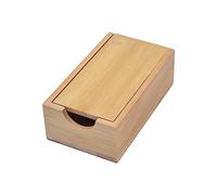 perfk Dés en bambou fabriqués à la main en bois rouleau château stockage dés plateau à roulettes étui à roulettes en bois pour Mini jeux jeu de société, appartement