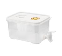 perfk Distributeur de Boisson en Plastique, Seau Réfrigéré avec Robinet et Filtre, Distributeur d'eau, Distributeur de Jus Glacé Limonade, Sans BPA, pour Faire des Thés et des Jus, 3L