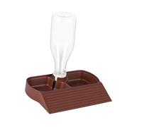 perfk Distributeur d'eau Automatique Polyvalent pour Reptiles, Accessoires pour Aquarium et réservoir, pour Grenouilles, Serpents et Amphibiens, Rouge Foncé