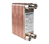 perfk Échangeur de chaleur en acier inoxydable, transfert de chaleur, échangeur de chauffage d'eau robuste pour refroidisseur de moût de bière, 30 Assiettes