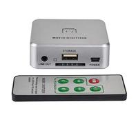 perfk Enregistreur de capture audio avec ports de 3,5 mm et RCA IN, numériseur de musique à télécommande, enregistrement de tout son comme MP3