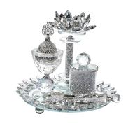 perfk Ensemble de brûleurs de parfum en verre, brûleur de parfum arabe, cadeau de pendaison de crémaillère, diffuseur d'encens pour SPA, mariage, salon de