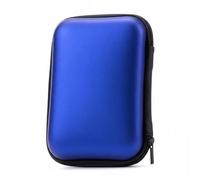 perfk Étui de Transport Casque Housse Accessoires EVA Fermeture Éclair Poche Réseaux Adapté aux Déplacements Stockage Bureau, Royal Blue