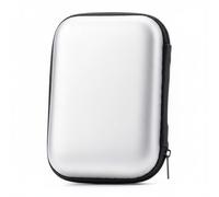 perfk Étui de Transport Casque Housse Accessoires EVA Fermeture Éclair Poche Réseaux Adapté aux Déplacements Stockage Bureau, Silver