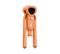perfk Exerciseur de Bras Ajustable Appareil de Poigne Renforceur de Main Pince d'Avant-Bras Entraîneur de Poignet Réglage Progressif de la Résistance, Orange, sans Compteur