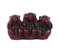 perfk Figurines de singe, voir, entendre, ne pas parler du mal, Accents décoratifs, décor de singe chinois Fengshui, décoration de maison pour la maison, Imitation Acajou