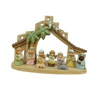 perfk figurines la Nativité Noël, décoration la crèche Jésus. Statue la l'Enfant Jésus pour centres