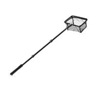 perfk Filet de pêche pour Aquarium, Filet d'écumoire télescopique pour étang, Filet d'accessoires pour Aquarium, Filet à Mailles Fines pour Piscine, S