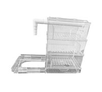 perfk Filtre d'aquarium Filtre supérieur de réservoir de Poisson Boîte de Filtre Externe Transparente Système de Filtration de purificateur d'eau Filtre de