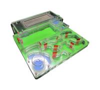 perfk Fourmilière en Acrylique, château, nid de Fourmis, humidité, Bricolage, avec Zone d'alimentation, colonie rectangulaire Robuste, Jouet éducatif, Vert