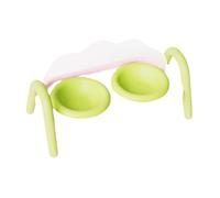 perfk Gamelles surélevées pour Chats Double Céramique Plat pour Chaton Écuelle pour Nourriture et Bol pour Eau avec Support Stable Adapté Aux Repas Q, Vert