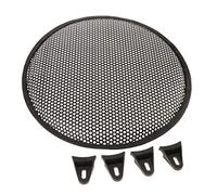 perfk Garde de Protection pour Haut-parleurs Grille Cache Garde Noire - Noir 12 Pouces