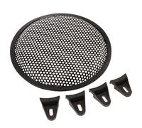 perfk Garde de Protection pour Haut-parleurs Grille Cache Garde Noire - Noir 8 Pouces