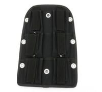 perfk Gilet de pour Plongée Système Arrière Équilibré Support Plaque Dorsale Robuste 6 Poches en PET et Acier Adapté à la Pratique de Plongée avec Étanche et en eau Froide