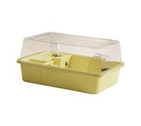 perfk Grande Cage à Hamster pour Petits Animaux, Transparent pour Lapin, Planeur de Sucre, hérisson, cochons d'Inde, Jaune