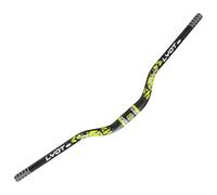 perfk Guidon de vélo de Route, Barre de, pièce de Rechange, diamètre de Serrage de 31,8 mm, léger, Polyvalent, Professionnel, Alliage d'aluminium, Noir Jaune