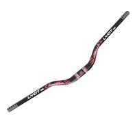 perfk Guidon de vélo de Route, Barre de, pièce de Rechange, diamètre de Serrage de 31,8 mm, léger, Polyvalent, Professionnel, Alliage d'aluminium, Noir Rouge