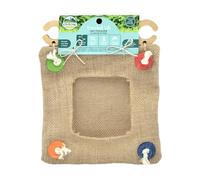perfk Guinée Pig Sac Aliments Distors avec Crochets Accessoires Hanging Feeder Hay Feeder, pour Les cobayes Chinchillas
