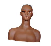 perfk Hauteur de perruque à tête mannequin réaliste Multiporpose de perruque Afficher le chapeau de chapeau Sold pour les boucles d'oreilles bijoux Collier
