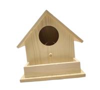 perfk House Bird House Suspendue Birdhouse Nidification de Chalet Nid avec Perche Stand pour Les Cardinaux de Balcon extérieur Humming bourdonnant