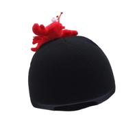 perfk Housse de Casque de Ski, Accessoires de Sports d'hiver, élastique, Pratique, pour Femmes et Hommes, avec décoration de Dessin animé, Homard Noir