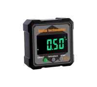 perfk Inclinomètre Numérique Étanche IP54 | Boîtier Compact Carré, Mesureur D'angle Digital, pr, Hexagone Orange