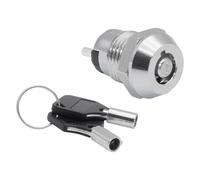 perfk Interrupteur à clé électronique, Interrupteur de sécurité, bornes tubulaires, Type extractible, métal, améliore la sécurité, Verrouillage téléphonique, Seul Côté