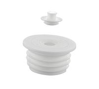 perfk Joint D'étanchéité pour Tuyau de Vidange, Cuisine Salle de Bain Tuyau de Vidange égout Joint Anneau Anti Odeur Bouchon D'étanchéité pour Toilettes Réservoirs de Vidange, 60-65mm Blanc