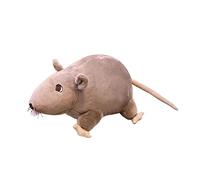 perfk Jouet en peluche de poupée de jouet de souris, jouet d'animal de rat en peluche de poupée d'oreiller d'animal, poupée de souris de simulation pour, GRISE