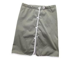 perfk Jupe de couche adulte portable, tapis de lit, respirant lavable la nuit, ceinture réglable, couche lavable adulte réutilisable pour adultes hommes et, Vert grisâtre L