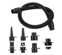 perfk Kit Adaptateur de Tuyau pour Pompe à air électrique pour Paddle Board, Pompes électriques, Tube de gonflage, raccord Rapide de qualité supérieure, avec 7 Adaptateurs