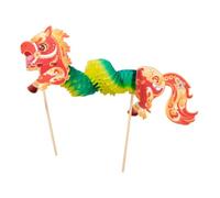 perfk Kit de Bricolage de Cheval en Papier Chinois, décoration de Nouvel an Chinois, Ornement 3D à Main pour fêtes, Maison et Vacances, Cheval Vert et Rouge