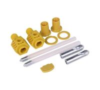 perfk Kit de fixation pour abattant WC suspendu, vis pour abattant WC, accessoires WC, réparation, charnières de fixation supérieures pour toilettes, hôtel,