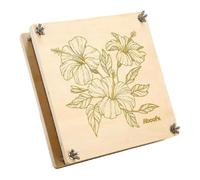 perfk Kit de presse à fleurs de taille, presse à plantes en bois et carton, kits artisanaux de préservation florale pour presser les plantes