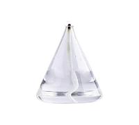 perfk Lampe à Huile En Verre Rechargeable avec Lampe à Huile En Verre à Mèche En Coton pour La Décoration de Mariage, Cône