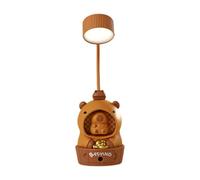 perfk Lampe de Bureau LED Mignonne Capybara pour Les Enfants, avec, USB Lire de Lecture Portable Lumière pour Le Bureau, Grenouille