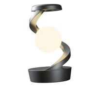 perfk Lampe rotative flottante en lévitation, lampe de chevet, petite veilleuse moderne, lumière d'ambiance, GRIS
