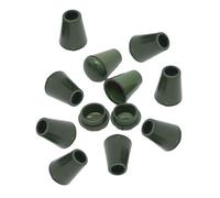 perfk Lot de 10 Bouchons d'extrémité de Cloche, Attaches Portables, créatives, légères, Tendance, verrous d'extrémité de Corde, Clips à Bascule pour, Vert Foncé