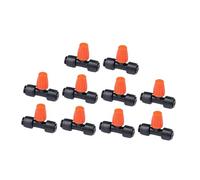 perfk Lot de 10 Buses de pulvérisation réglables pour arroseur Goutte à Goutte, compatibles avec Les tuyaux d'irrigation Goutte à Goutte, Orange, 4.5 X 3.5 Cm