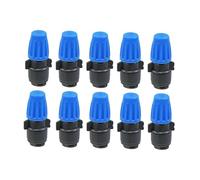 perfk Lot de 10 Buses de pulvérisation réglables pour arroseur Goutte à Goutte, compatibles avec Les tuyaux d'irrigation Goutte à Goutte, Bleu, 4cm