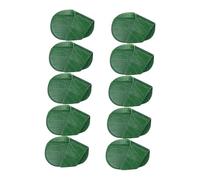 perfk Lot de 10 Couvre-fers de Golf en Cuir PU, Protection pour de Golf en extérieur, pour, Le Studio, Les et l'entraînement, Vert Foncé