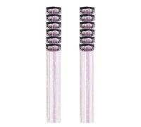 perfk Lot de 12 extensions de cheveux scintillantes à paillettes pour filles et femmes, accessoires brillants à pince pour mariages, Nouvel An et concerts, Rouge Violet