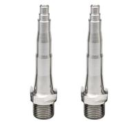 perfk Lot de 2 de pédales de vélo, pièces de Rechange Professionnelles, résistantes à l'usure, Robustes, 73 mm, 76 mm, 78 mm, 76mm