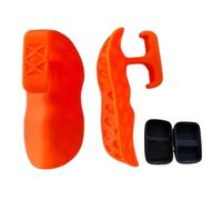 perfk Lot de 2 poignées d'entraînement antidérapantes pour Hommes et Femmes, Coussinets de Barre, poignées d'haltérophilie pour l'entraînement, Orange